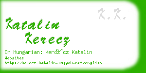 katalin kerecz business card